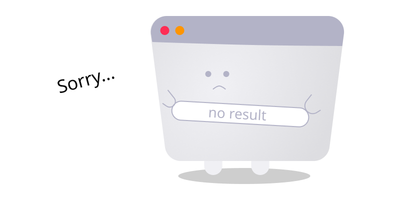 no result